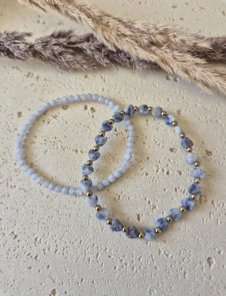 Wyciszenie i Oddech – Zestaw dla Mamy | Chalcedon i Awenturyn | Prezent z dedykacją