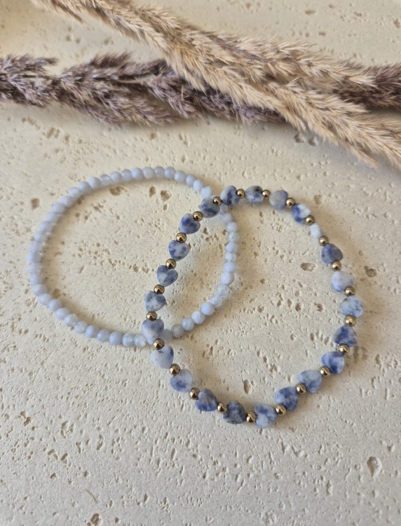 Wyciszenie i Oddech – Zestaw dla Mamy | Chalcedon i Awenturyn | Prezent z dedykacją