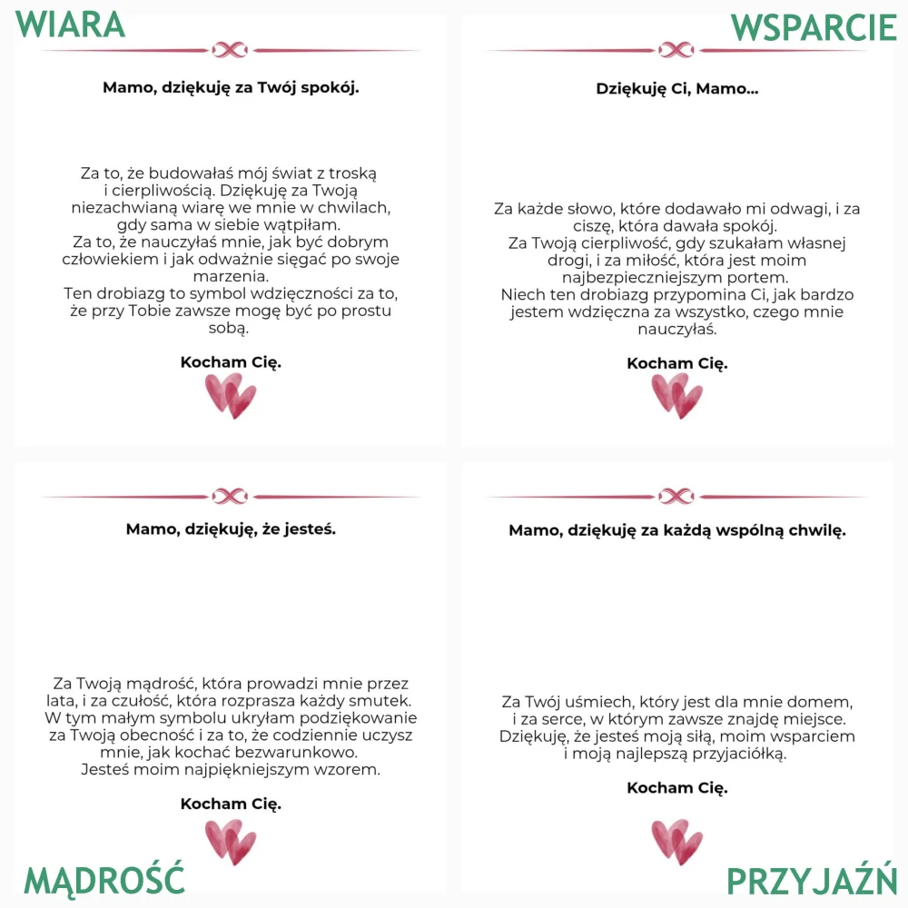 Kobieca Intuicja i Spokój – Zestaw dla Mamy | Chryzokola i Agat Mszysty | Prezent z dedykacją