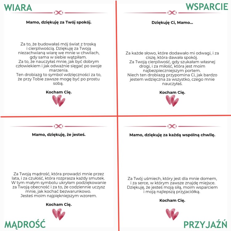 Czułość i Ukojenie – Zestaw dla Mamy | Turmalin i Rodonit | Prezent z dedykacją