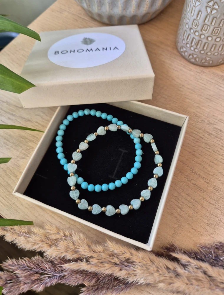 Intuicja i Zaufanie – Zestaw dla Mamy | Turkus i Amazonit | Prezent z dedykacją