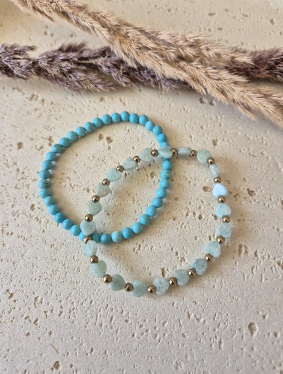 Intuicja i Zaufanie – Zestaw dla Mamy | Turkus i Amazonit | Prezent z dedykacją