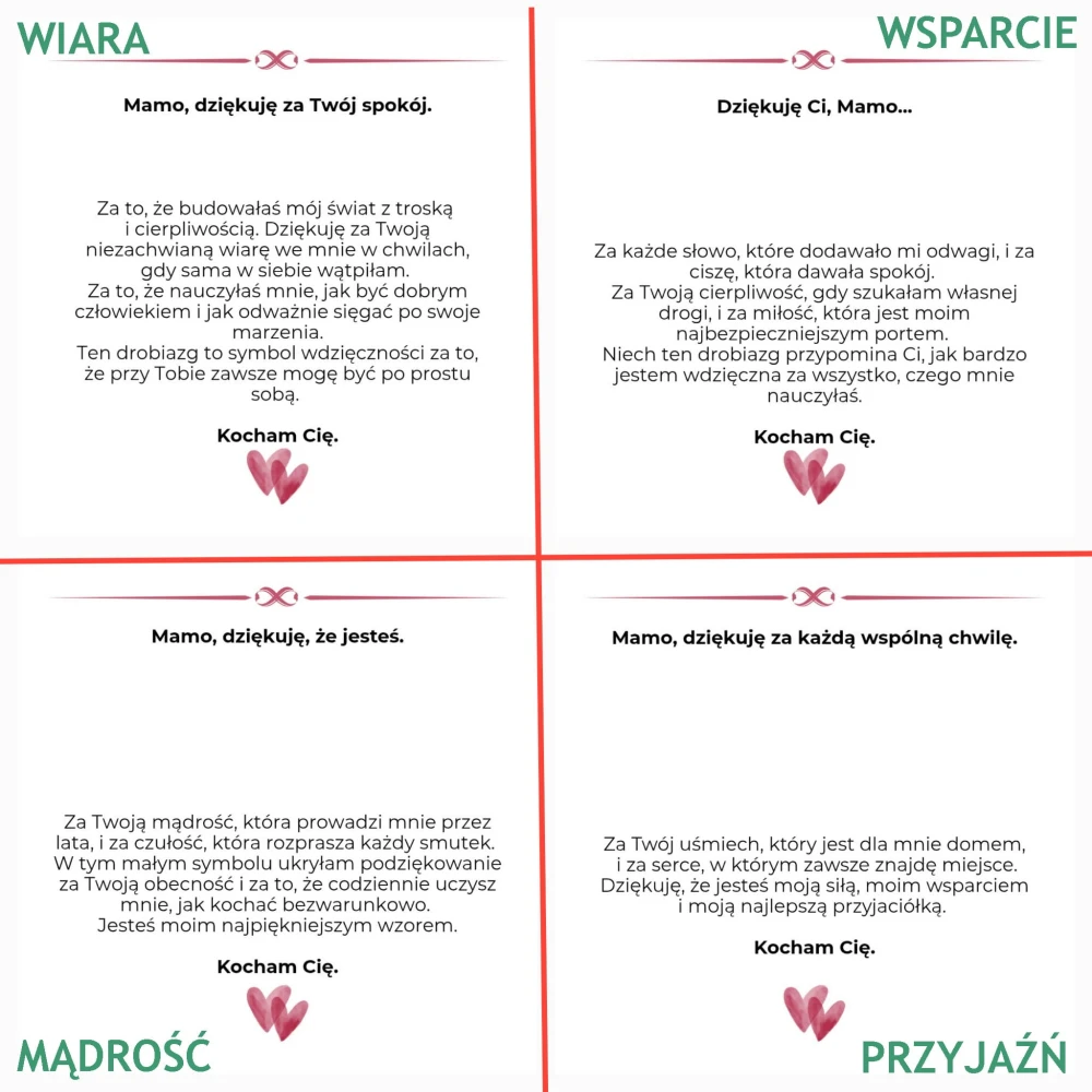 Intuicja i Zaufanie – Zestaw dla Mamy | Turkus i Amazonit | Prezent z dedykacją