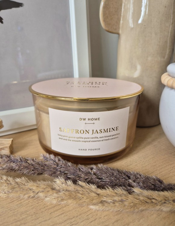 DW HOME Saffron Jasmine - Świeca wanilia, brzoskwinia, kokos, guawa 380g