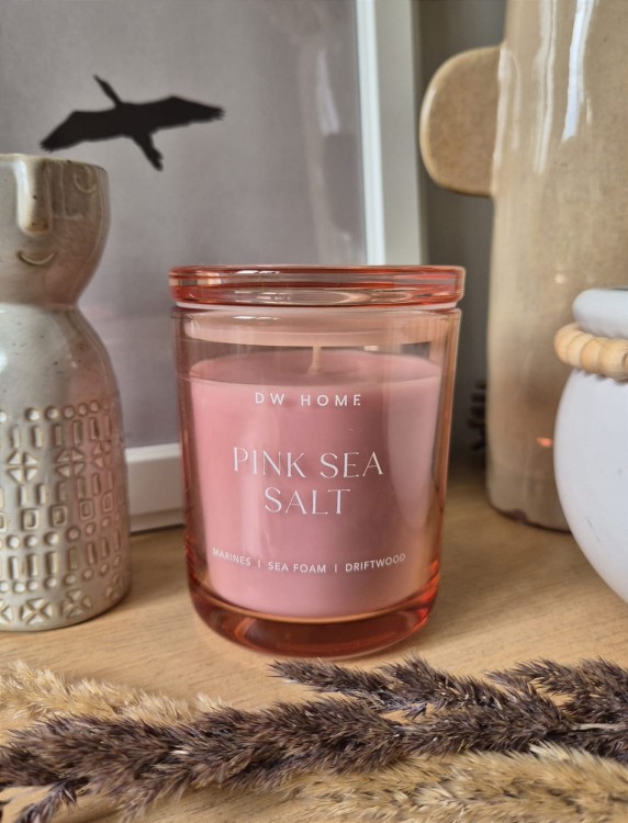 DW HOME Pink Sea Salt - Świeca sól morska i morska bryza 255g
