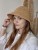Ażurowy Bucket Hat ELBA na lato | Brązowy Letni Kapelusz Damski (Regulowany)