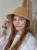 Ażurowy Bucket Hat ELBA na lato | Brązowy Letni Kapelusz Damski (Regulowany)