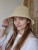 Ażurowy Bucket Hat ELBA na lato | Beżowy Letni Kapelusz Damski (Regulowany)