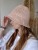 Ażurowy Bucket Hat ELBA na lato | Różowy Letni Kapelusz Damski (Regulowany)