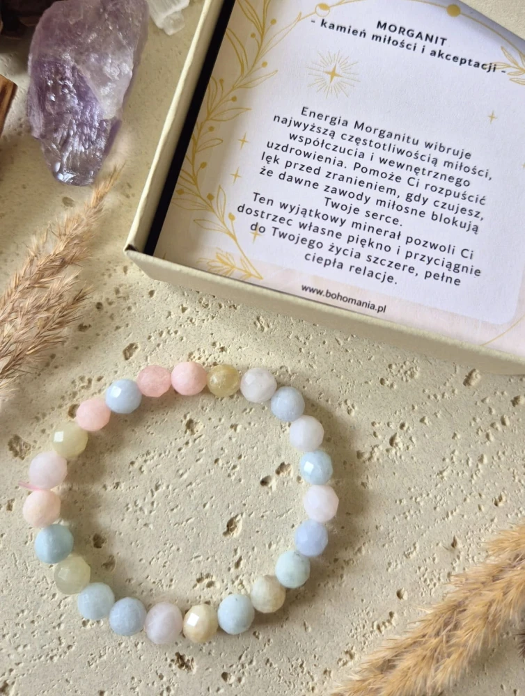 RAK Bransoletka zodiakalna | Morganit - Miłość i akceptacja