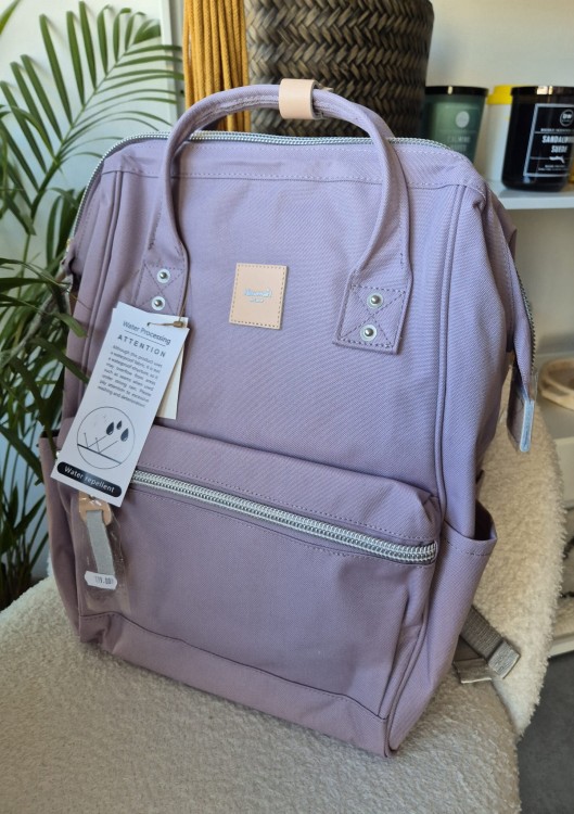 Himawari Plecak wodoodporny do pracy, na podróż, do szkoły i na uczelnię : kolor lawendowy