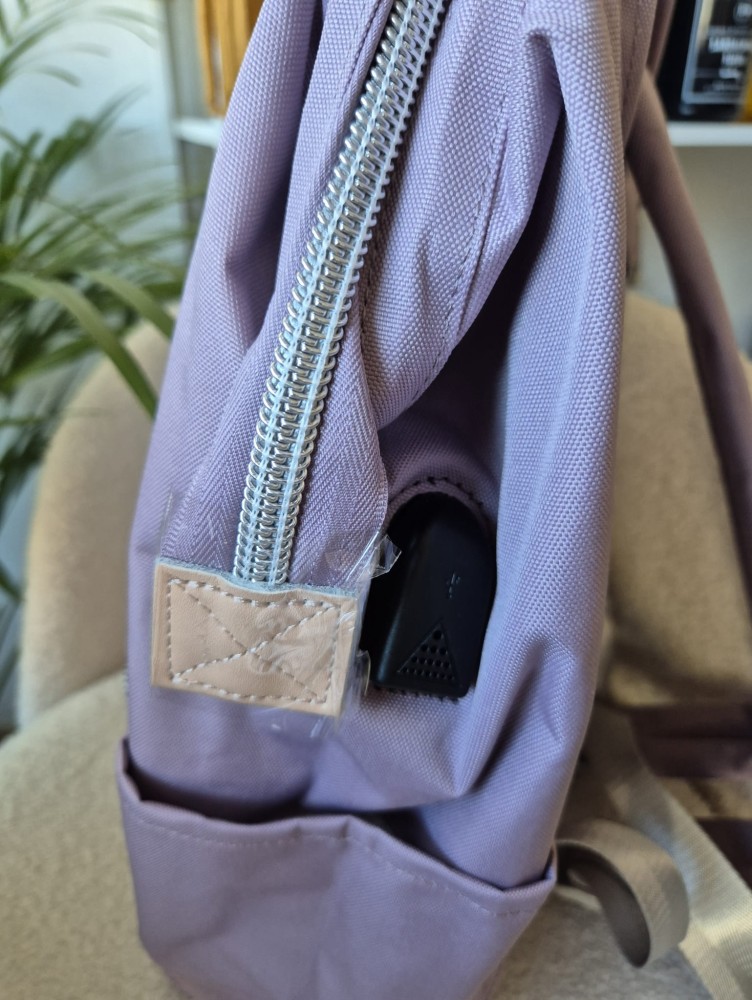 Himawari Plecak wodoodporny do pracy, na podróż, do szkoły i na uczelnię : kolor lawendowy