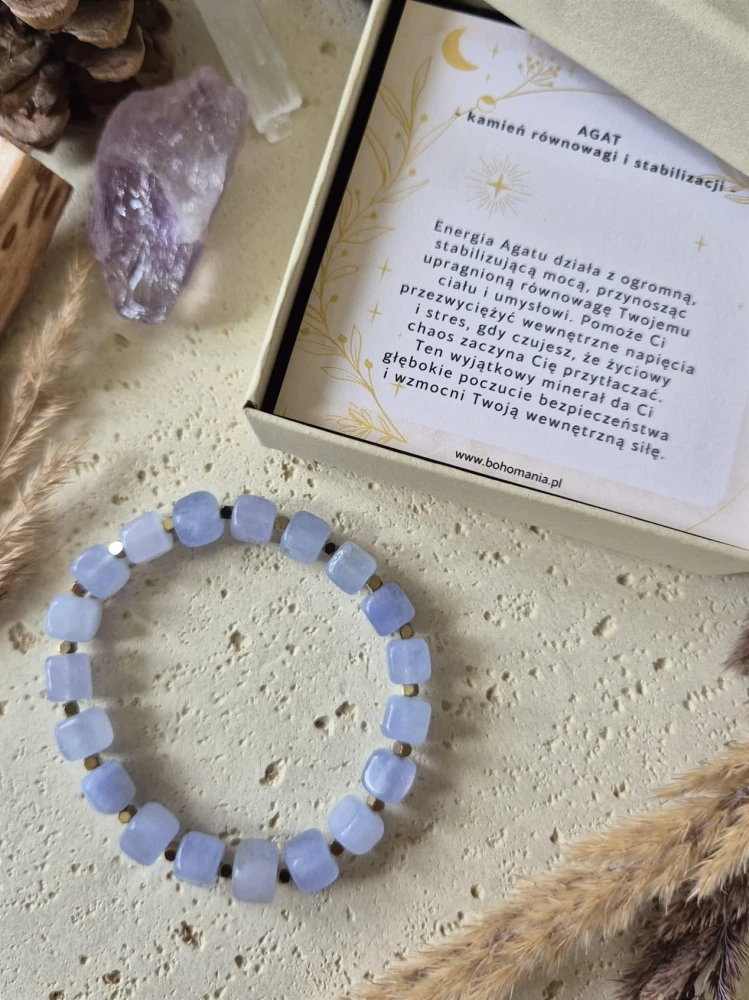BYK Bransoletka zodiakalna | Agat - Wewnętrzny balans