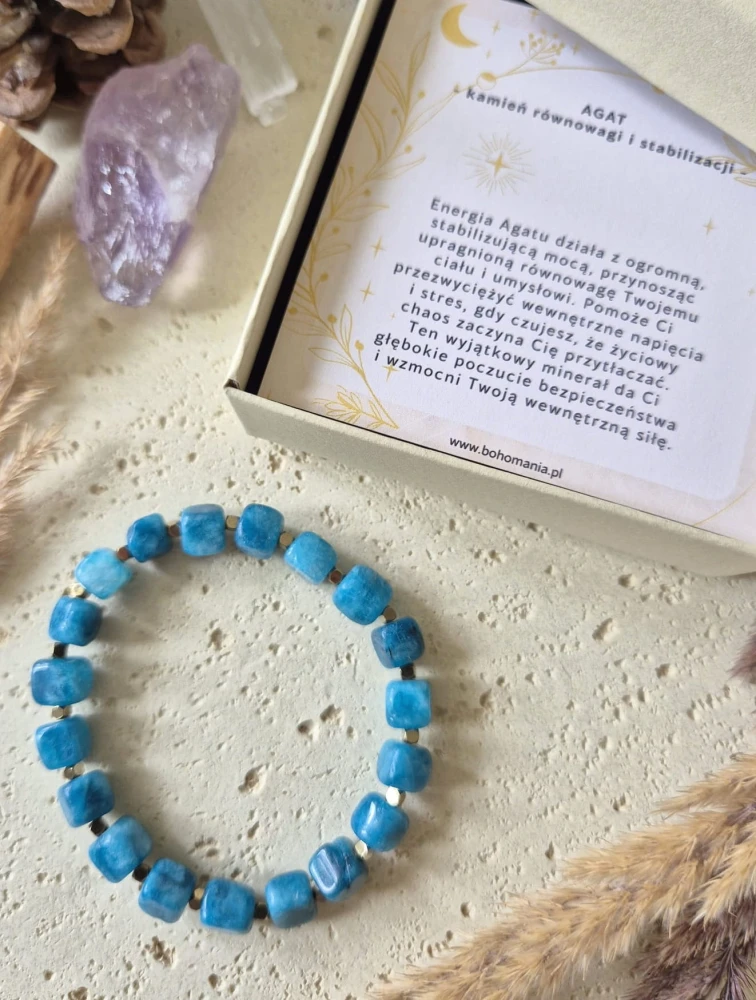 BYK Bransoletka zodiakalna | Agat - Wewnętrzny balans