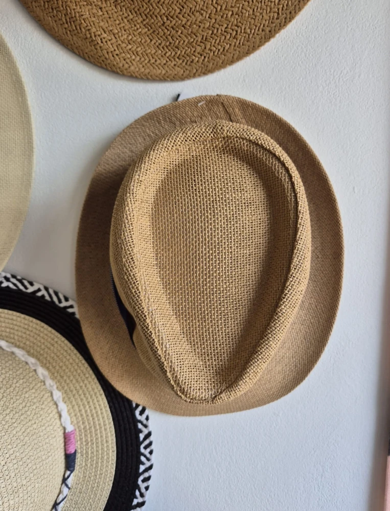 MARCO Klasyczny męski kapelusz typu trilby na lato | Kolor brązowy - Rozmiar 60cm