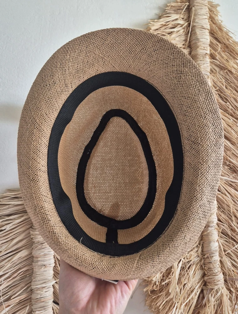 MARCO Klasyczny męski kapelusz typu trilby na lato | Kolor brązowy - Rozmiar 58cm