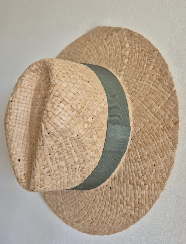 HAVANA Klasyczny damski kapelusz na lato | Kapelusz słomkowy na lato typu panama | Regulowany 53-56cm