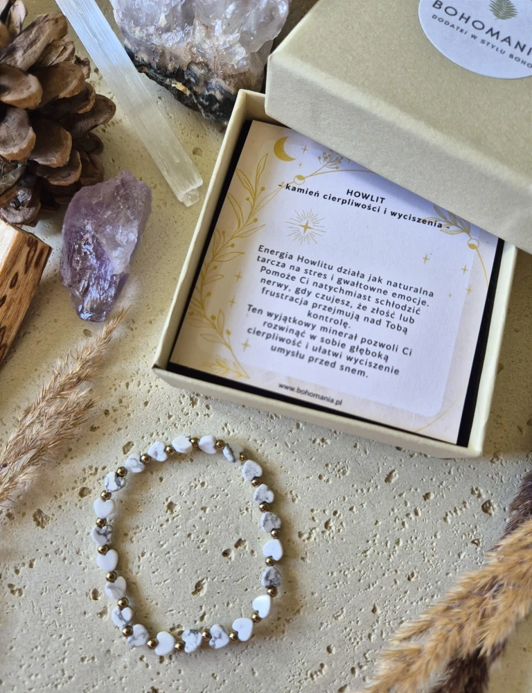 Bliźnięta Bransoletka zodiakalna | Howlit- Cierpliwość i wyciszenie