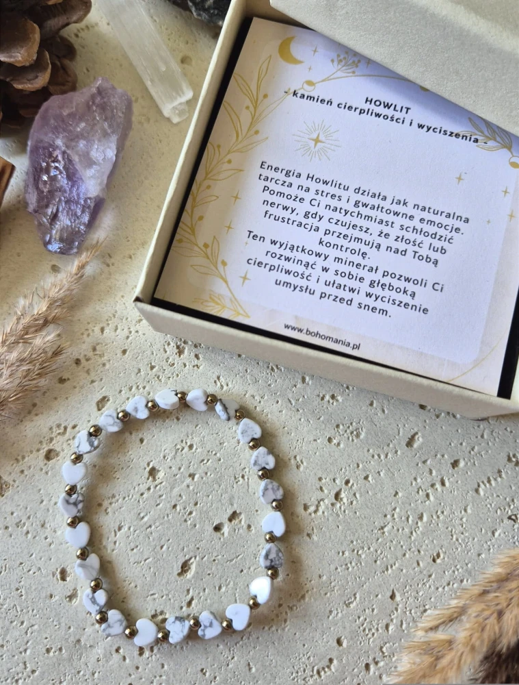Bliźnięta Bransoletka zodiakalna | Howlit- Cierpliwość i wyciszenie