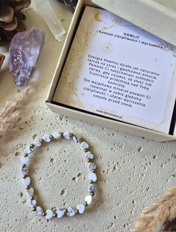 Bliźnięta Bransoletka zodiakalna | Howlit- Cierpliwość i wyciszenie