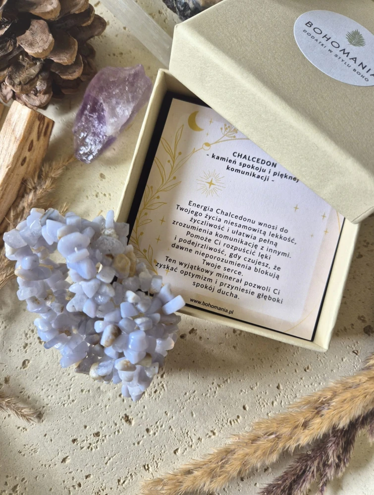 RAK Bransoletka zodiakalna | Chalcedon - optymizm i lekkość