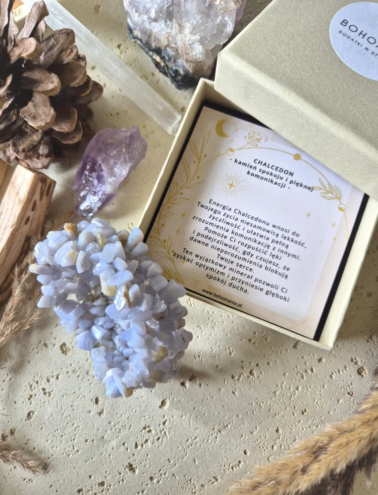 RAK Bransoletka zodiakalna | Chalcedon - optymizm i lekkość