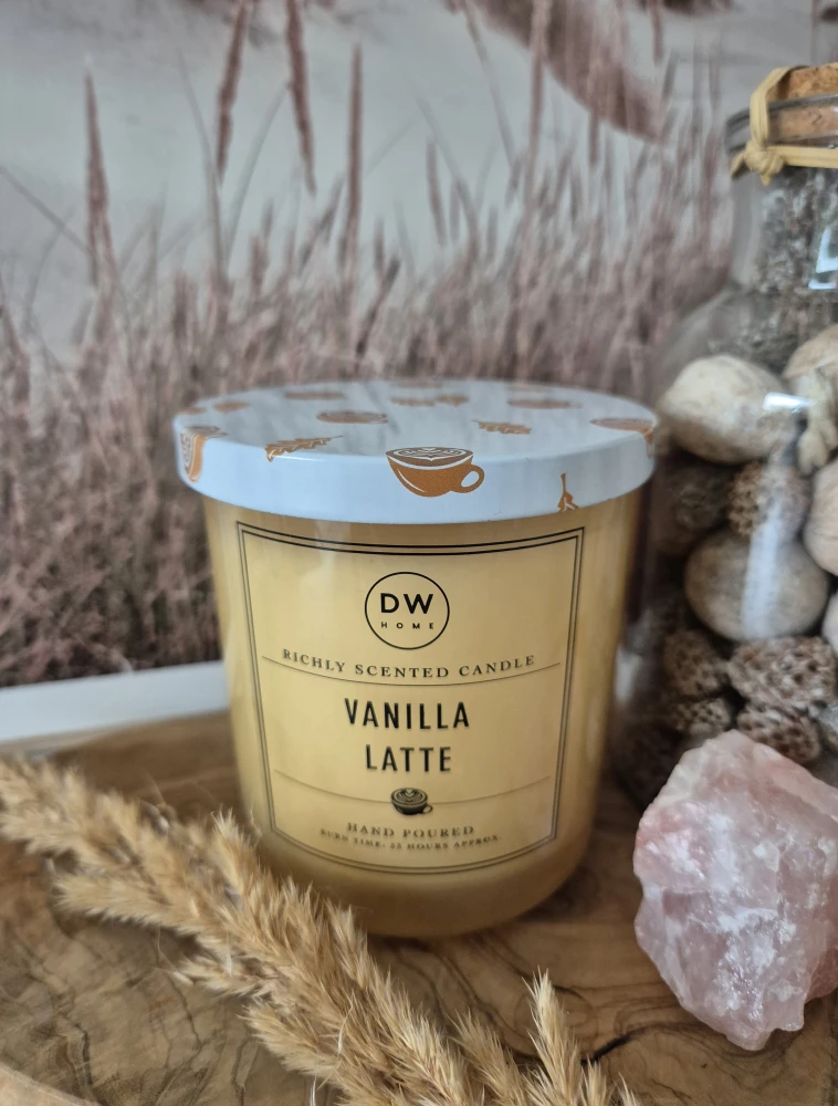 DW HOME Vanilla Latte - Świeca jesienna kawa i wanilia 266g