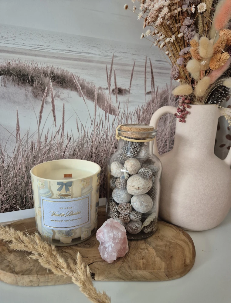DW HOME Vanilla Brulee - Świeca jesienna wanilia, toffee i kakao 388g