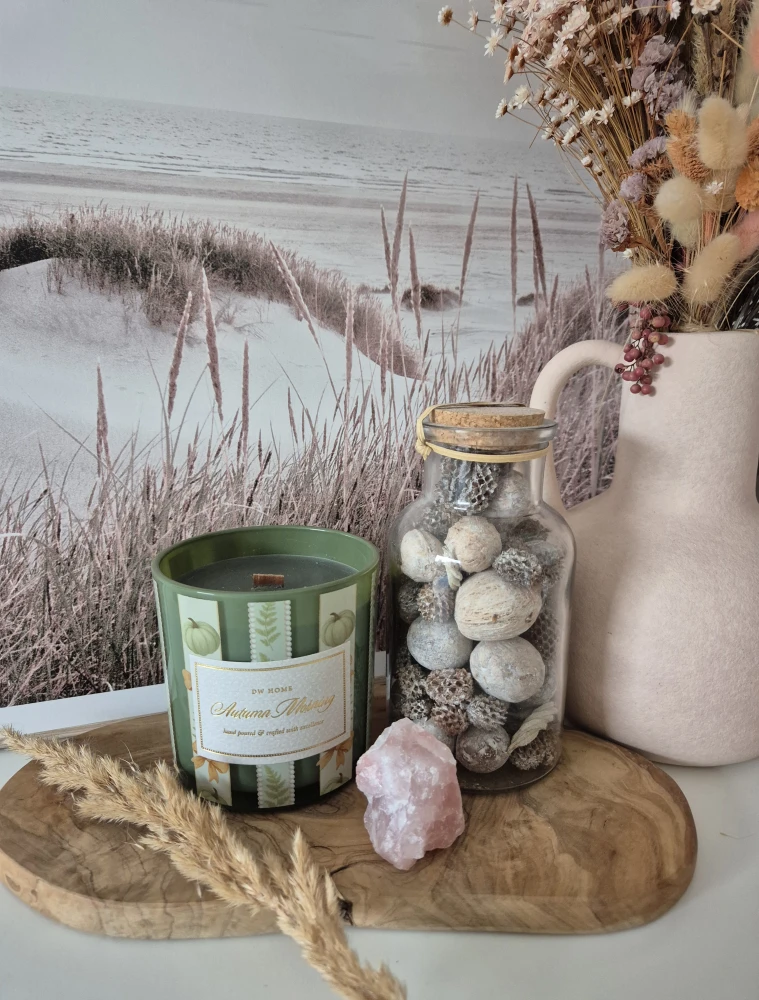 DW HOME Autumn morning - Świeca jesienna mech, jabłko, cynamon i mięta 388g