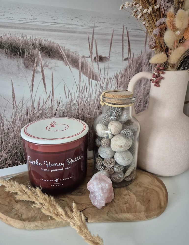 DW HOME Apple Honey Butter - Świeca jesienna karmel, jabłko, miód, goździki 434g