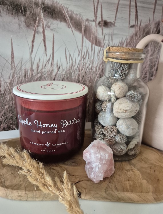 DW HOME Apple Honey Butter - Świeca jesienna karmel, jabłko, miód, goździki 434g