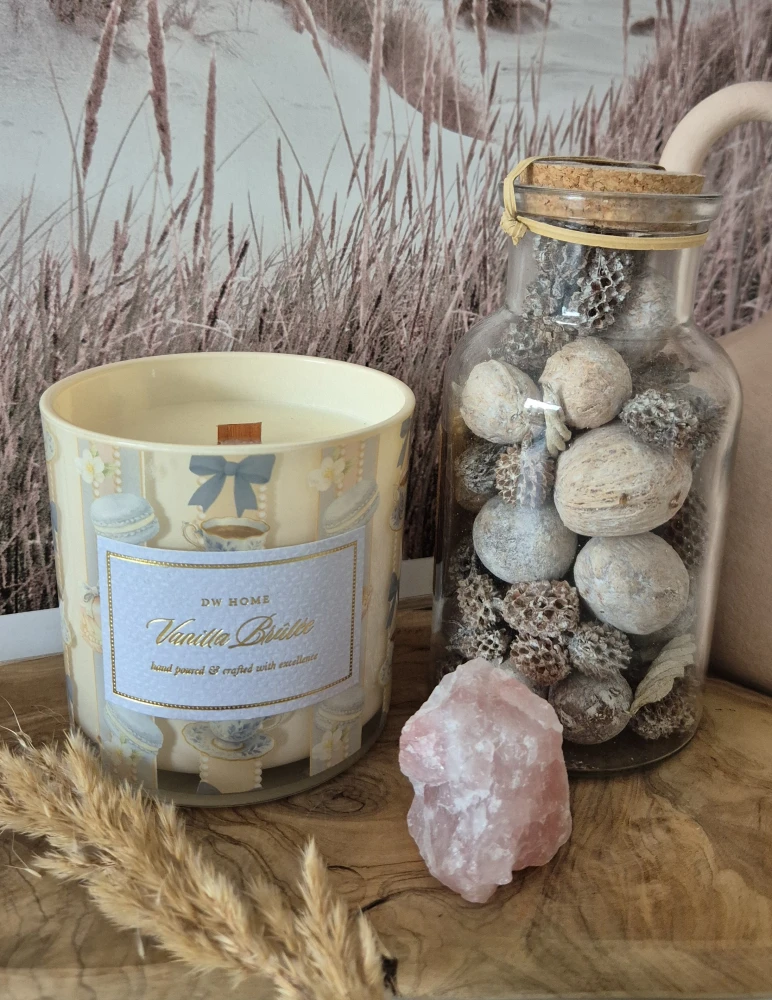 DW HOME Vanilla Brulee - Świeca jesienna wanilia, toffee i kakao 388g