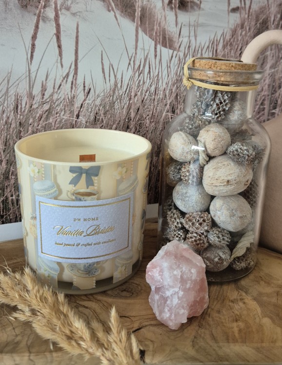 DW HOME Vanilla Brulee - Świeca jesienna wanilia, toffee i kakao 388g