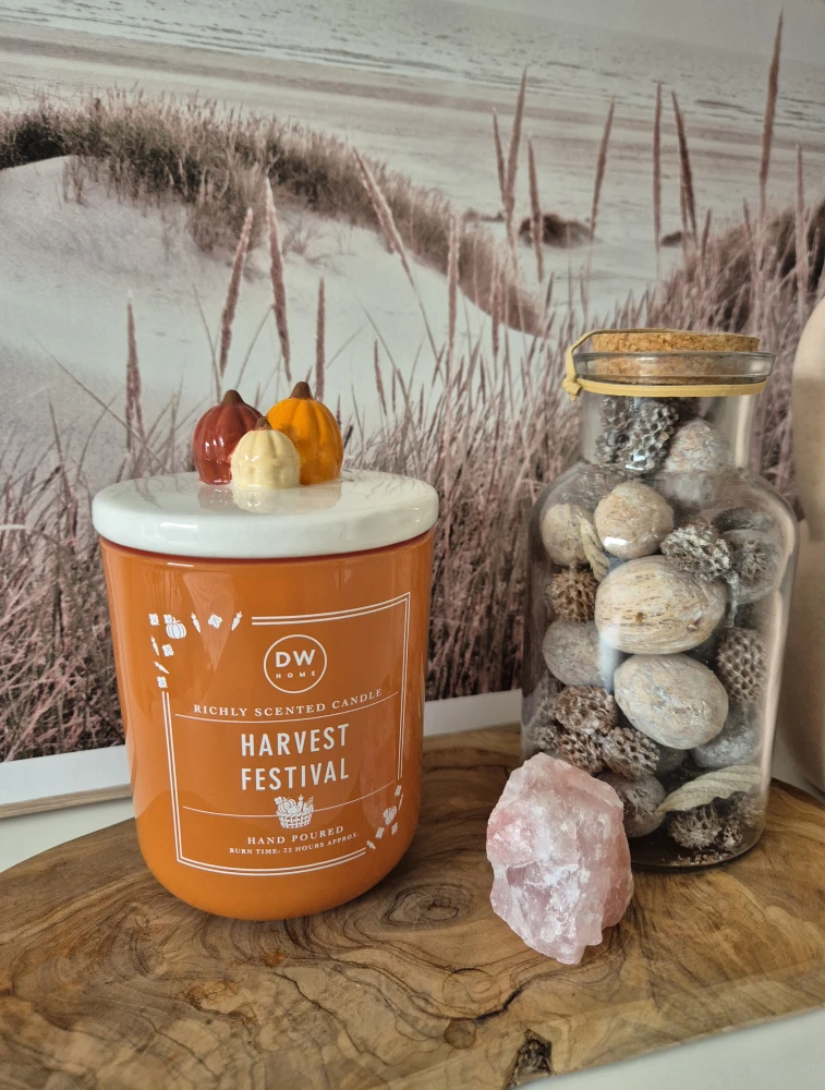 DW HOME Harvest Festival - Świeca jesienna paczula, jabłko i szyszki 323g