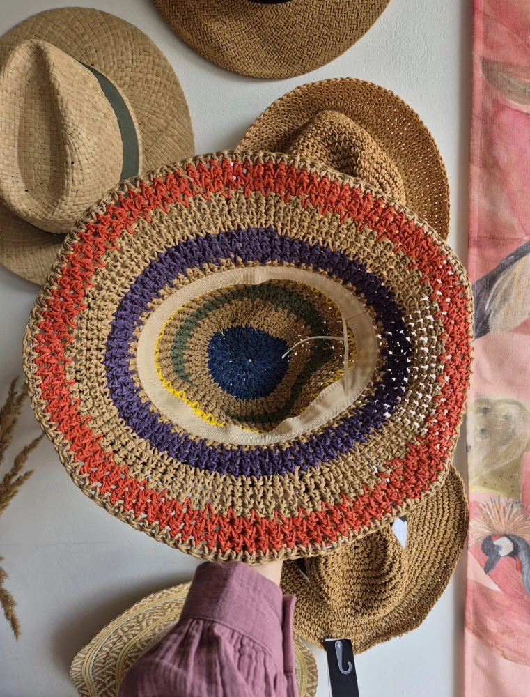 Ażurowy Bucket Hat RAINBOW+ na lato | Kolorowy Letni Kapelusz Damski (Regulowany)