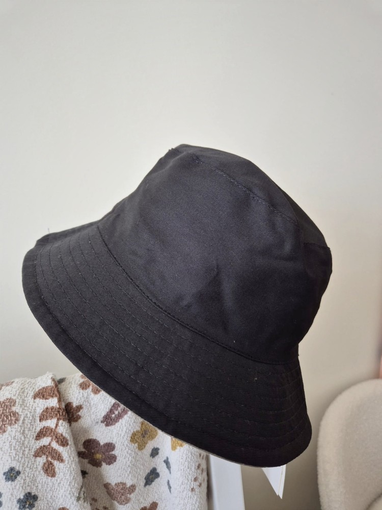 Double Bucket - Dwustronny letni kapelusz damski/Kolor brązowy 100% bawełna