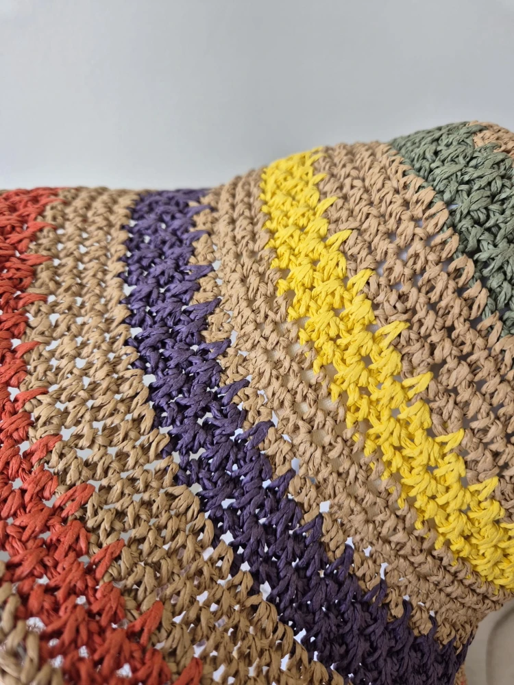 Ażurowy Bucket Hat RAINBOW+ na lato | Kolorowy Letni Kapelusz Damski (Regulowany)