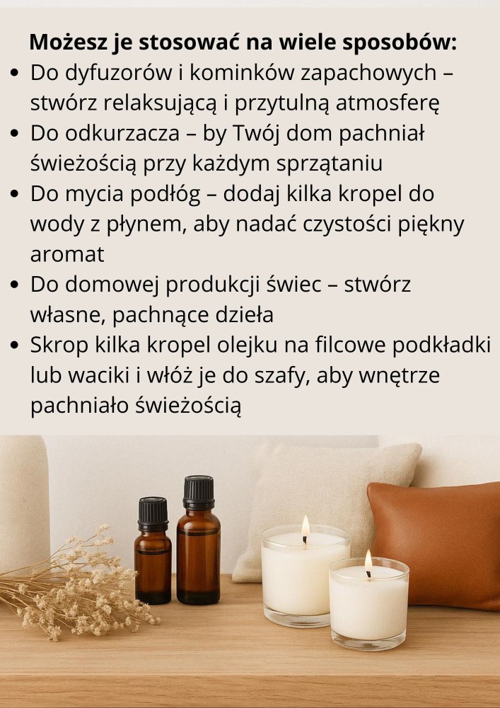 Olejki zapachowe zastosowanie