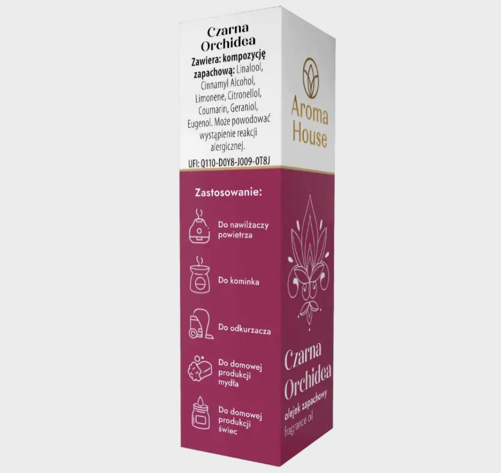 Aroma House Olejek zapachowy Czarna orchidea 10ml – do dyfuzora i codziennego sprzątania