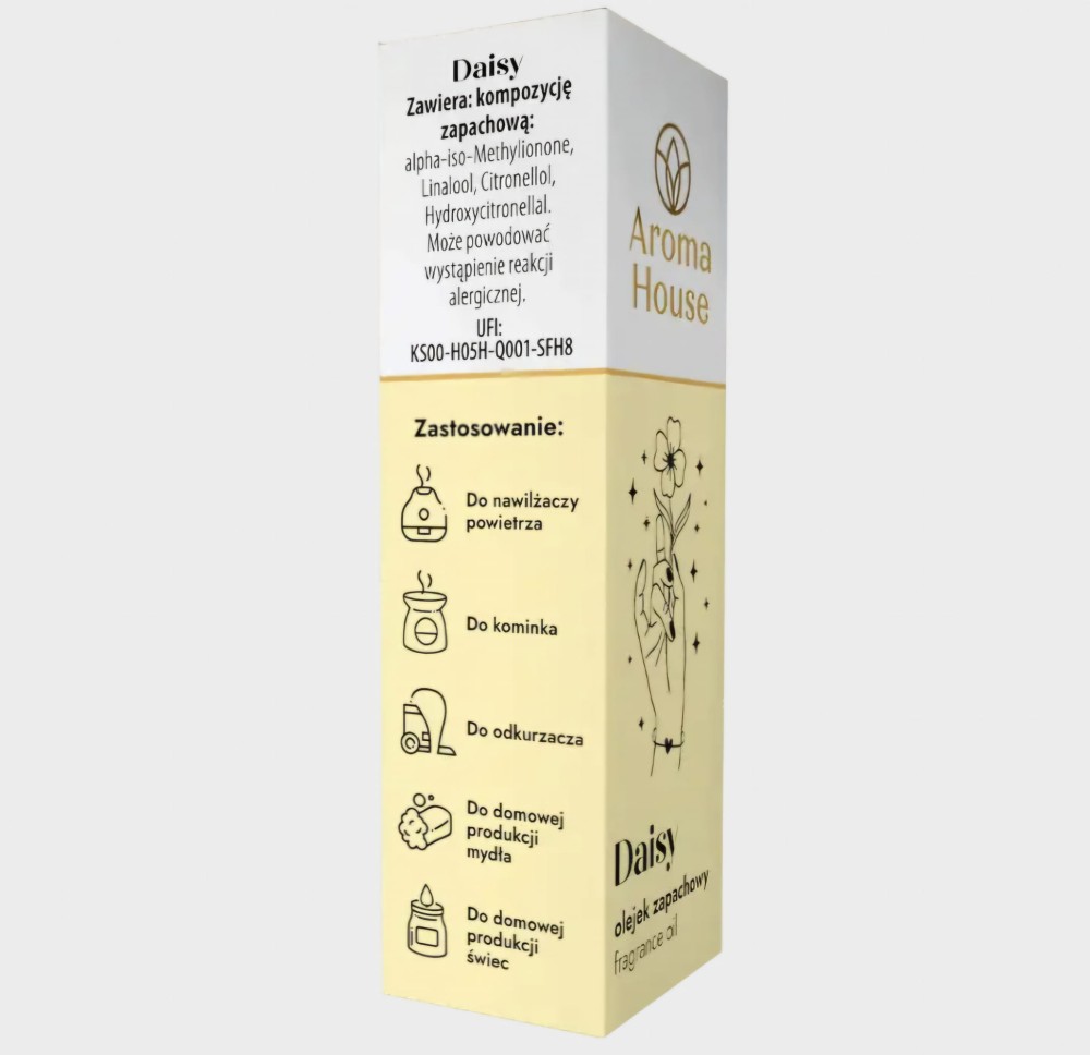 Aroma House Olejek zapachowy Daisy 10ml – do dyfuzora i codziennego sprzątania