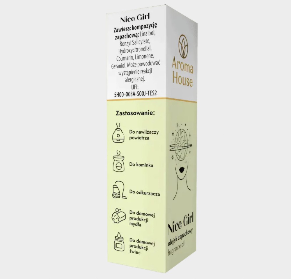 Aroma House Olejek zapachowy Nice girl 10ml – do dyfuzora i codziennego sprzątania