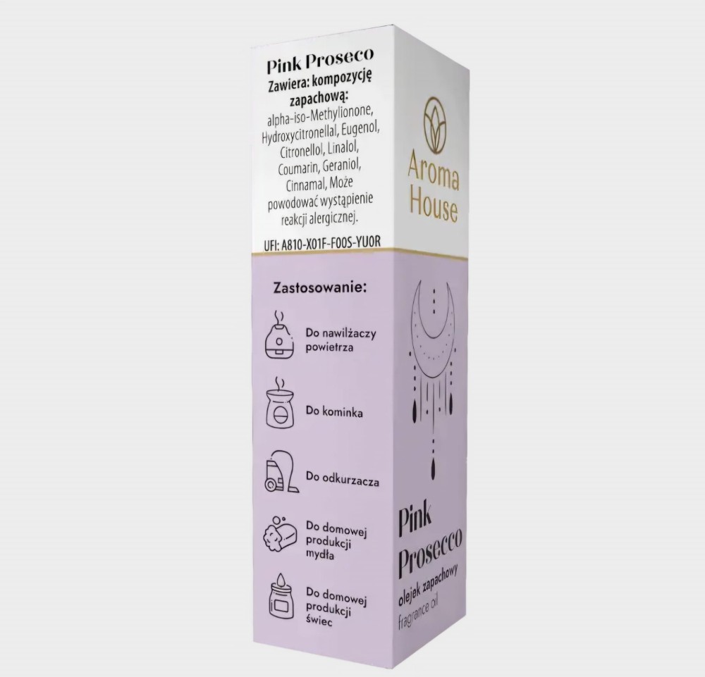 Aroma House Olejek zapachowy Pink Prosecco 10ml – do dyfuzora i codziennego sprzątania