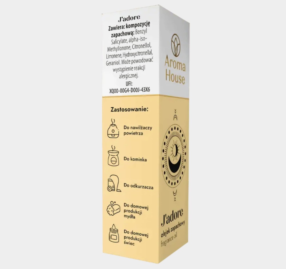 Aroma House Olejek zapachowy J'adore 10ml – do dyfuzora i codziennego sprzątania