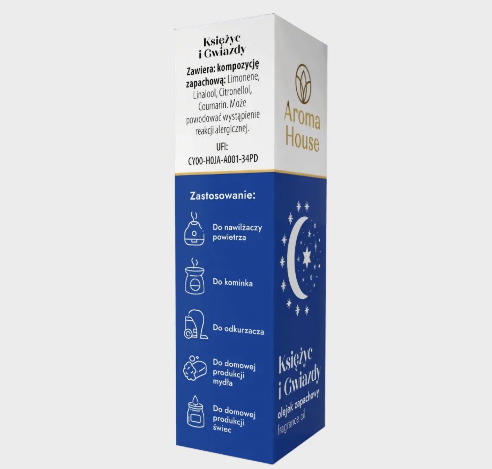Aroma House Olejek zapachowy Księżyc i gwiazdy 10ml – do dyfuzora i codziennego sprzątania
