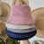 Sztruksowy bucket hat - Damski kapelusz na jesień w kolorze różowym