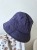 Lniany kapelusz na lato | Bucket hat damski / męski 54-56cm | 100% len granatowy