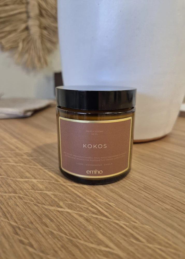świeca sojowa kokos