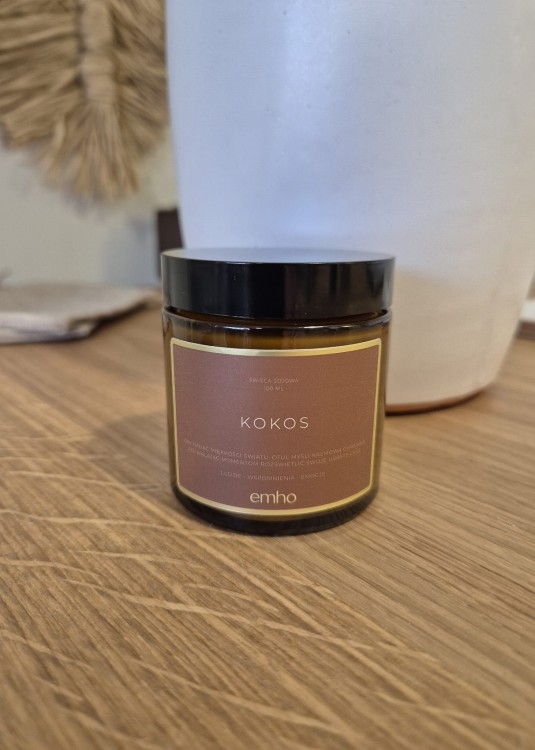 świeca sojowa kokos