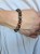 Bransoletka zodiakalna Byk tygrysie oko kule matowe 8,5mm na gumce – pewność i siła