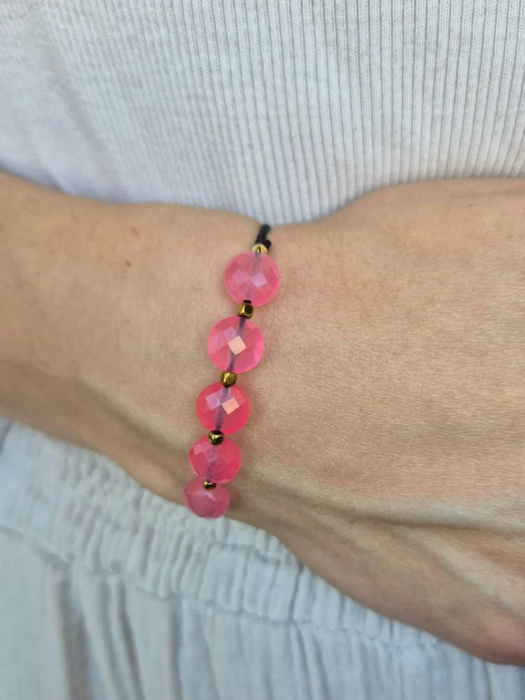 Bransoletka zodiakalna BLIŹNIĘTA agat i hematyt, shamballa regulowana – harmonia i siła